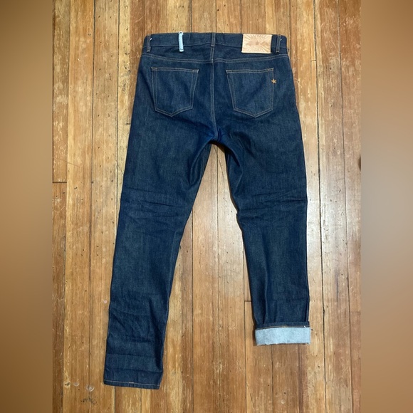 Brave Star CONE MILLS skeleton skinny selvedge denim jeans. W36 made in USA - Picture 11 of 12